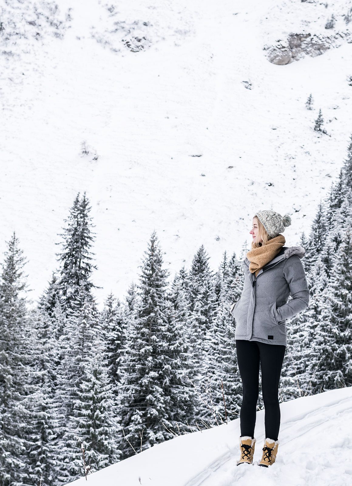 Dress with snow outlet boots