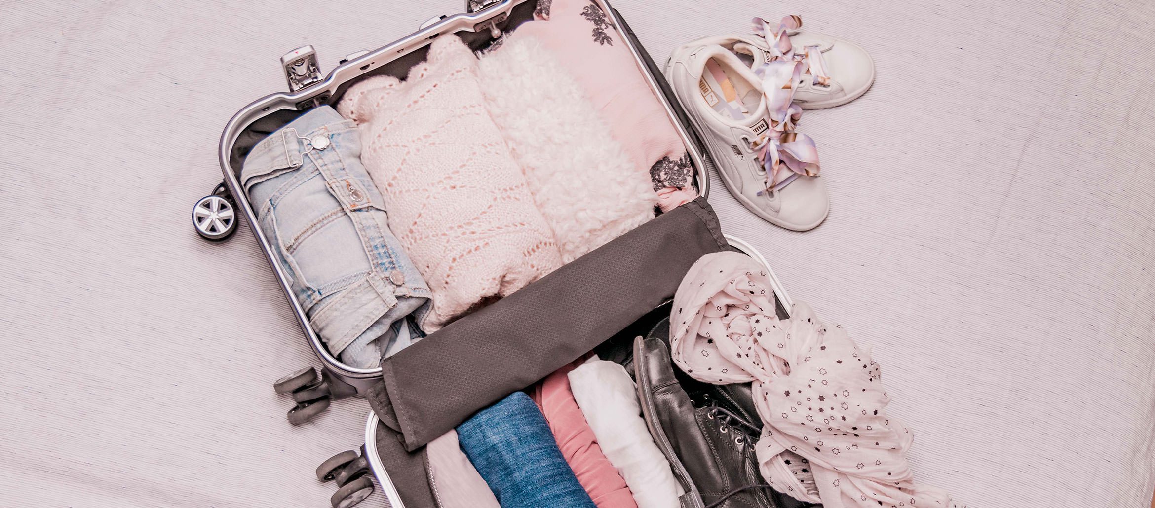 Our Copenhagen capsule wardrobe, all zipped up and ready to fly